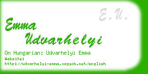emma udvarhelyi business card